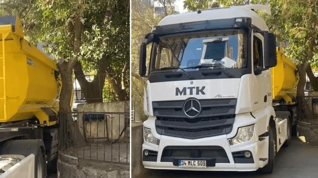 kadikoyde dar sokaga giren hafriyat kamyonu iki duvar arasina sikisti c8kfTEGM