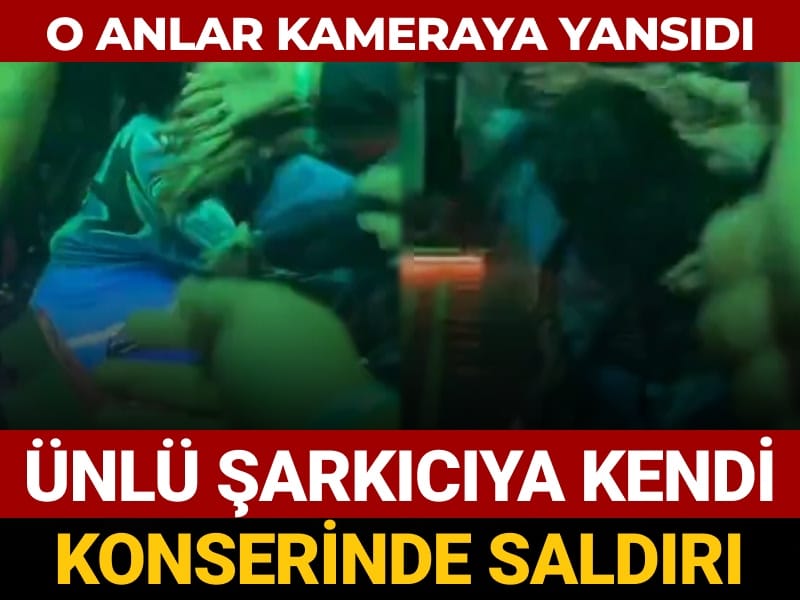 unlu sarkiciya kendi konserinde saldiri o anlar kameraya yansidi MPUFpjAf