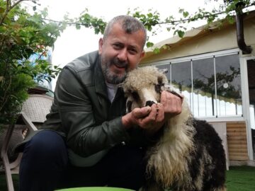 ‘Abbas’ Adını Verdiği Kuzusu ile Ayrılmaz İkili