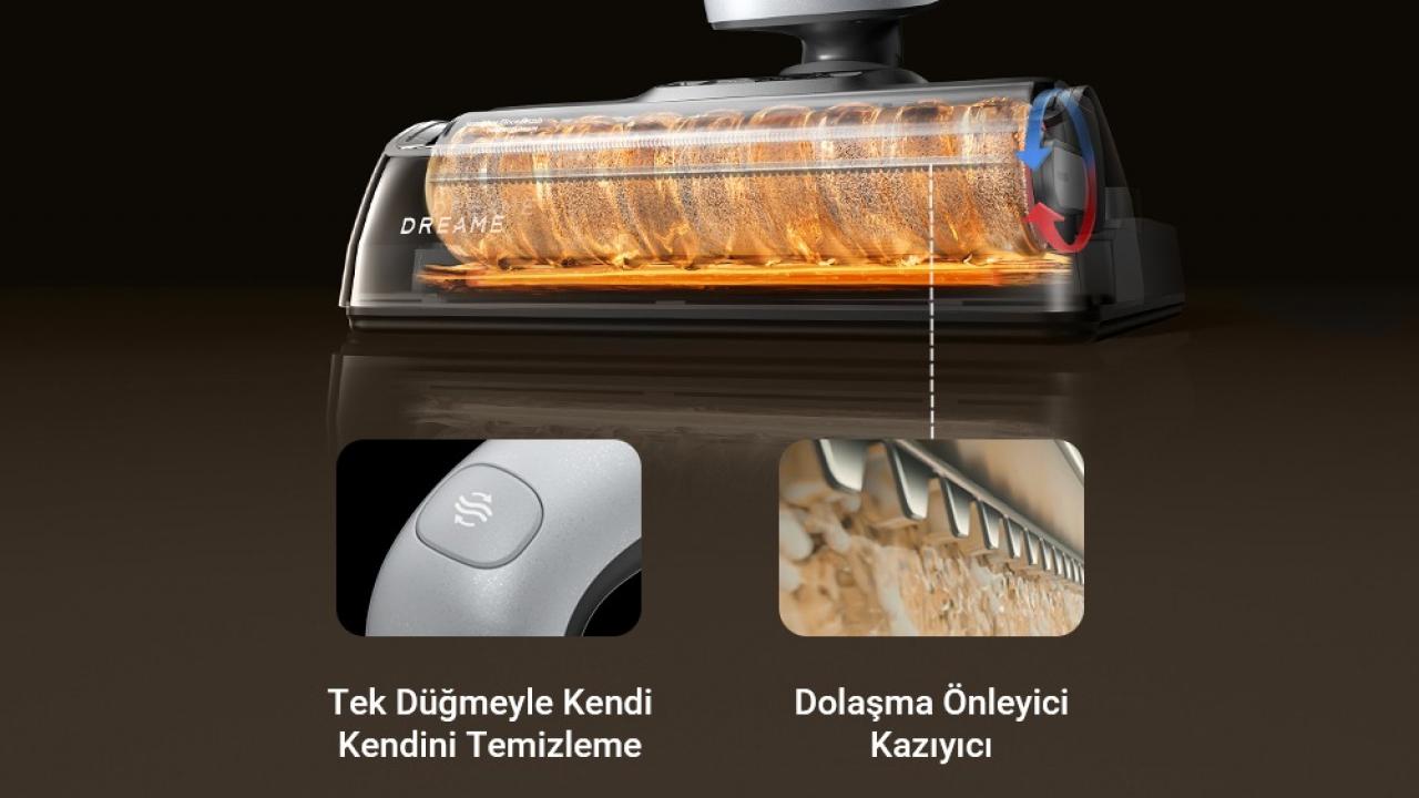 Dreame h14 dual ile akilli temizlik supurgesi kuf ve kotu kokulari yok ediyor N8fu76Ec